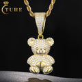 Cheapest Price Pass Diamond Tester Moissanite Little Bear Pendant 925 Sterling Silver Iced Out Hip Hop Cartoon Pendant