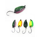 Alpha Hot Sale 22mm 2.3g Copper Spoon Fishing Lure Sinking Metal Spoon Lure for Trout for River Lake Stream