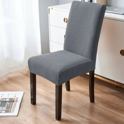 Modern European Style Iron Dining Chair Adjustable Height Eco-friendly Solid Wood Frame Spandex Seat Custom Size Banquet