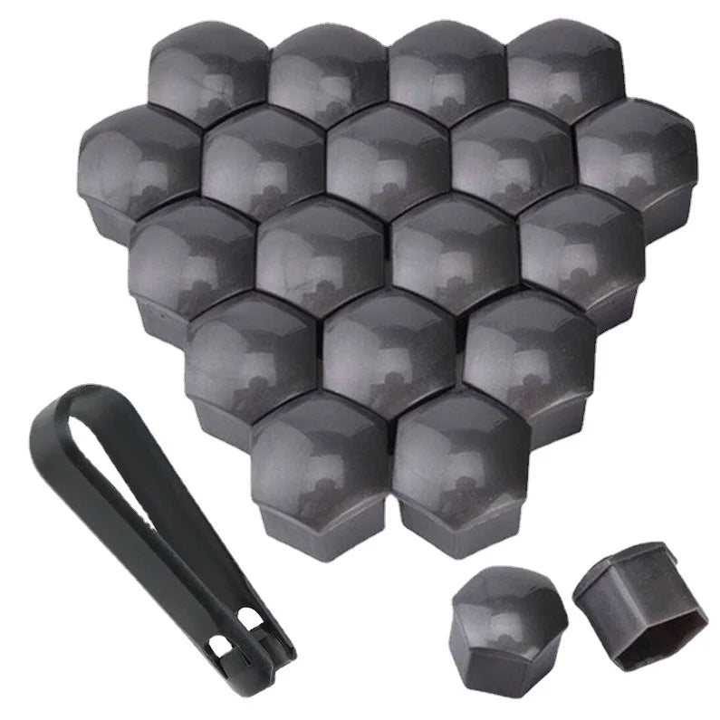 SDPSI20pcs Car Wheel Nut Caps Auto Tyre Hub Screw Anti-Rust Protection Cover Decoration Cap 17mm 19mm 21mm Auto Accessories
