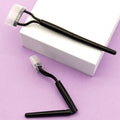 Private Logo Eyelash Comb Curler Eyelashes Separator Makeup Tool Mascara Applicator Foldable Eyelash Brush
