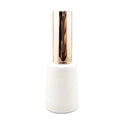 Fancy New Design 11ml UV Gel Nail Polish Bottle Cone Shaped with Rose Gold Cap and Flat Brush for Nail Polish Oil
