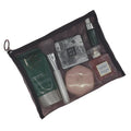 XXN Women's Travel Fashionable Nylon Black Net Mesh Cosmetic Organizer Zipper Closure Letter-Style Promotional Makeup Bag