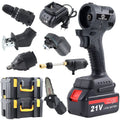 F FZH 21v Brushless 6in1 Multi-function Chainsaw Cordless Drill Wrench Jigsaw in One Universal Treasure Tool Combination Set