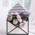 Recycled Cardboard Folding Envelope Style Packaging Box with Embossing and Matt Lamination for Wedding Flowers & Roses