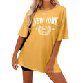 New Summer Women's O-Neck T-Shirt Casual Style Short Sleeve Graphic Top Cotton Fabric With Unique Letter Print T Shirts