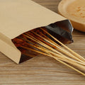 Oil Proof Kraft Pape Bag Snack Bag Prime Branded Packing BBQ Sandwich Greaseproof Paper Bag Food Custom Logo Lined  for Hot Food