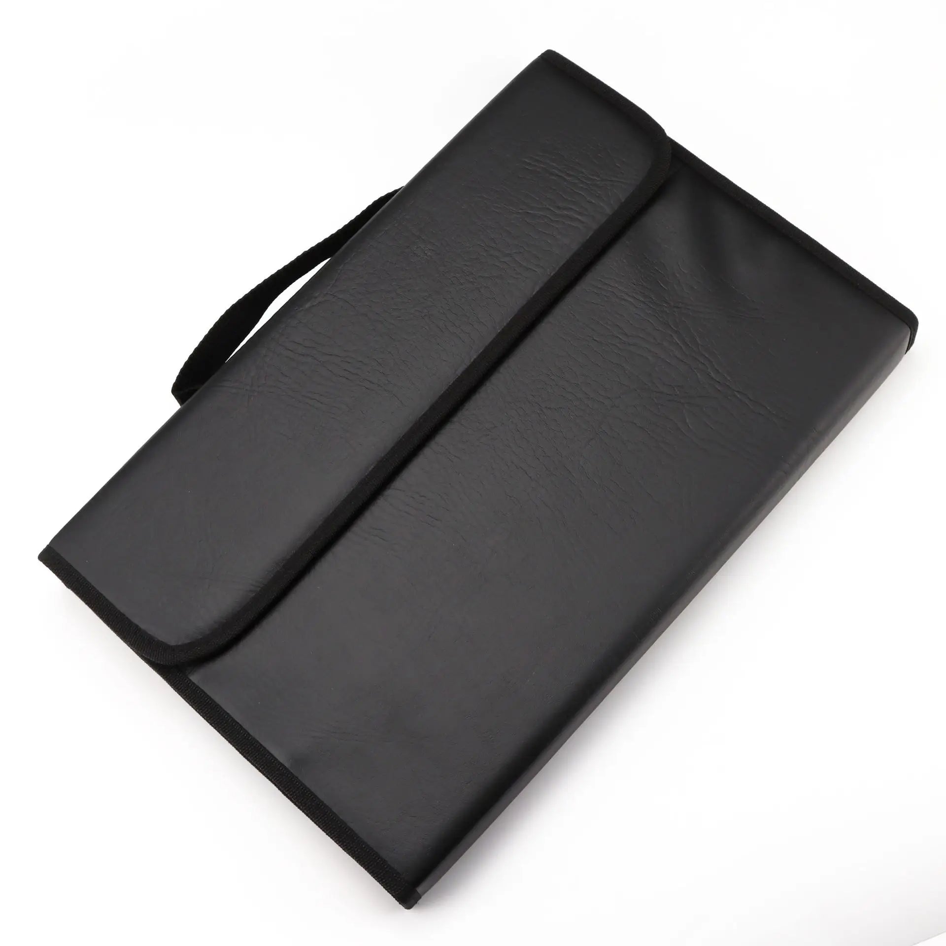Hair Scissors Sharpener Stylist Carrying Display Case PU Leather Tool Case 38x26x4cm DC201/DC301 Promotional Use