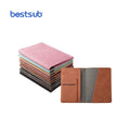 BestSub Wholesale Custom Personalized Engraving Blanks Leather Colorful Passport Holder