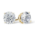 Starsgem Hot Sale Style 10k 14k  18k Solid Gold 1ct 2ct 3ct Moissanite Diamond Gold Stud Earrings Women Fine Jewelry Earrings