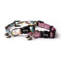 Luxury 12-Piece Set Polyester Pet Collars with Fashion Print Breakaway Buckle and Bell for Dogs and Cats
