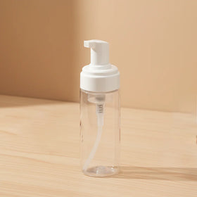 White Frosted 100ml PET Foaming Pump Sprayer Bottle for Facial Cleanser and Hand Wash Cosmetic Use