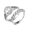 Jasen Jewelry Design D Grade Moissanite Diamonds 925 Sterling Silver Engagement Ring for Couple