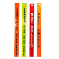 Factory Direct Supply Reflective Dropper PVC Both Side Reflective Streamer Danger Open Hole for Mining Safety