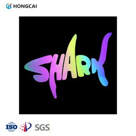 Hongcai Custom Print Reflective Heat Transfer Vinyl Roll Rainbow for T-Shirt Reflective Printing Materials Transfer Paper Film