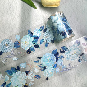 Custom Print High-end Holographic Foil PET Tape Manufacturer Clear PET Tape for Journaling