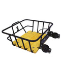 Bike Accessories Bicycle Front Basket with Wood Board Aluminium Alloy Bike Basket for OUXI V8 H9 E-bike
