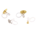 U Shaped Resin Plastic Ear Clip with Golden Plate Non-Pierced Earring Accessories Jewelry Findings & Components