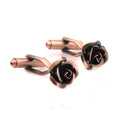 Wholesale Custom Antique Vintage Rose Novelty Cufflinks Tailor Suit Shirt Fashion Accessory Wedding Tuxedo Trendy Cufflinks