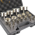 6-68mm 19pcs Diamond Coated Drill Bits Set Hole Saw Kit 6mm-30mm Tile Marble Glass Ceramic Drilling Bits MegaBDM