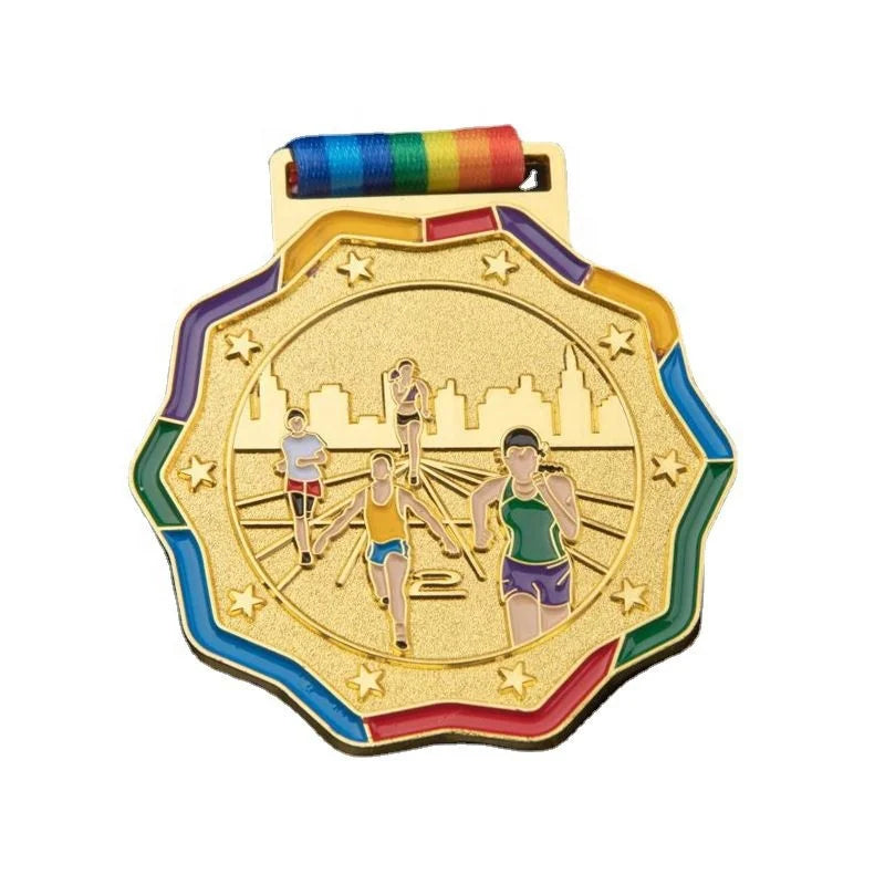 Wholesale metal outdoor marathon medals sports running metal medals fun race medals