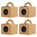 Sweet Cake Cookie Pastry Party Supplies Bakery Brown Kraft Paper Boxes Candy Treat Gift Packaging Disposable Foldable Food Grade