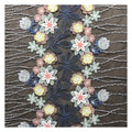 HA-16693 Bridal Multi-color 3d Flower Lace Embroidered Knitted Mesh with 3D Flower Embroidery Customized Color TUV