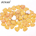 UNAO 12mm Pink Heart Rhinestones 1000pcs Resin Decoration Rhinestones Loose Stones Flatback for Valentine's Day