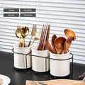 Modern Luxury Ceramic Kitchen Utensil Holder with Standing Type Multifunction Storage Rack Food Contact Safe