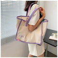 Customized Canvas Tote Bag Black Canvas Tote Bag Customaizable Cotton Canvas Active Lifestyle Sporty Tote Bag