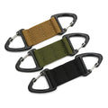 Backpack Key Ring Nylon Clips with Hooks Keychain Carabiner Buckle