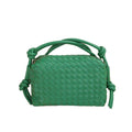 2024 New Arrival Pu  Solid Color Woven Bag Female  Casual Camera  Shoulder Bag