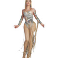Pearls Rhinestone Long Tassel Bodysuits Women Sexy Exotic Dance Wear Festival Stage Performance Clothing