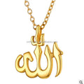 2023 Wholesale Stainless Steel Allah Islamic Pendant Necklace Fashion Jewelry Customized for Men Women