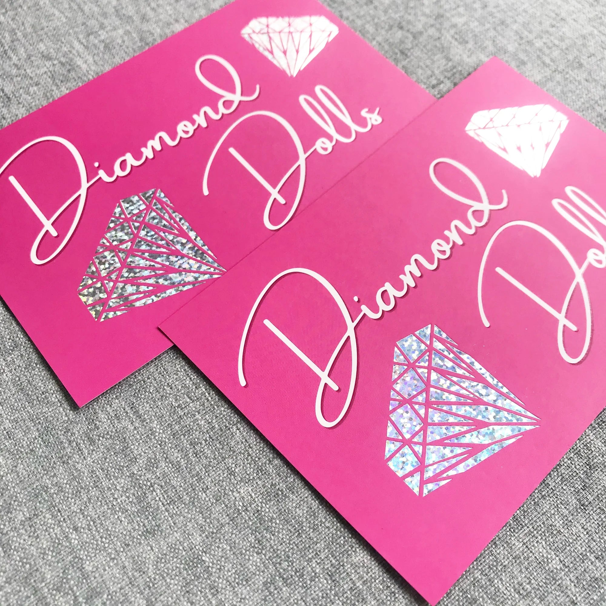 Shiny Diamonds Design logo Business Cards With Laser Foil logo Custom Colorful Printing Cards
