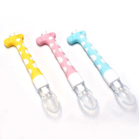 Cute Cartoon Silicone Spoon Soft Head Spoon Soup Baby Boy Girl Feeding Tableware Safe Non-toxic Dropshipping