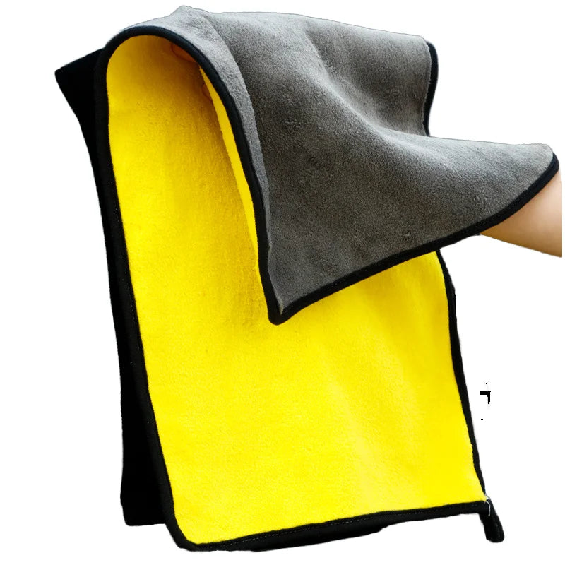 400gsm Reusable Microfiber Cleaning Cloth for Car Wash Kitchen Glass Jewelry-Outdoor Garden & Vehicle Plain Style MOQ 100pcs
