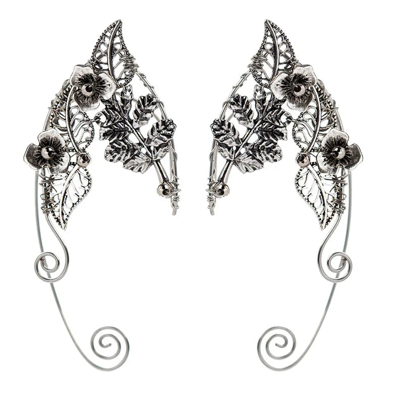 New Style Silver Plated Elf Fairy Earrings Cuff Female Fashion Dainty Elf Fairy Ear Cuff