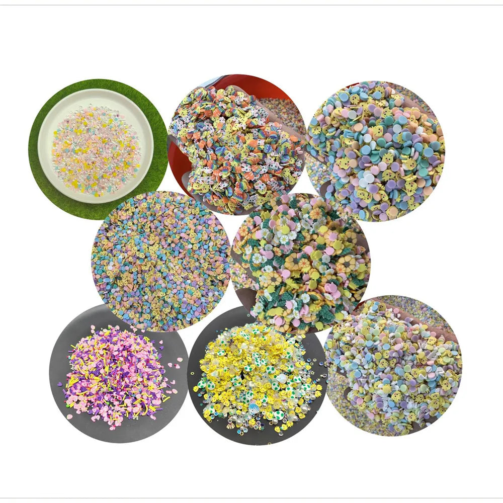 Easter Egg Rabbit Polymer Slices Hot Clay Sprinkles for Crafts Making DIY Slime Filling Accessories Shaker Cards Decoration