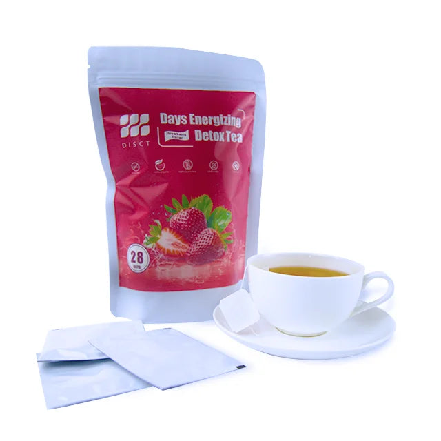 2023 Organic Herbal Strawberry Slimming Detox Loose Tea for Adults-28-Day Weight Loss & Fat Burning