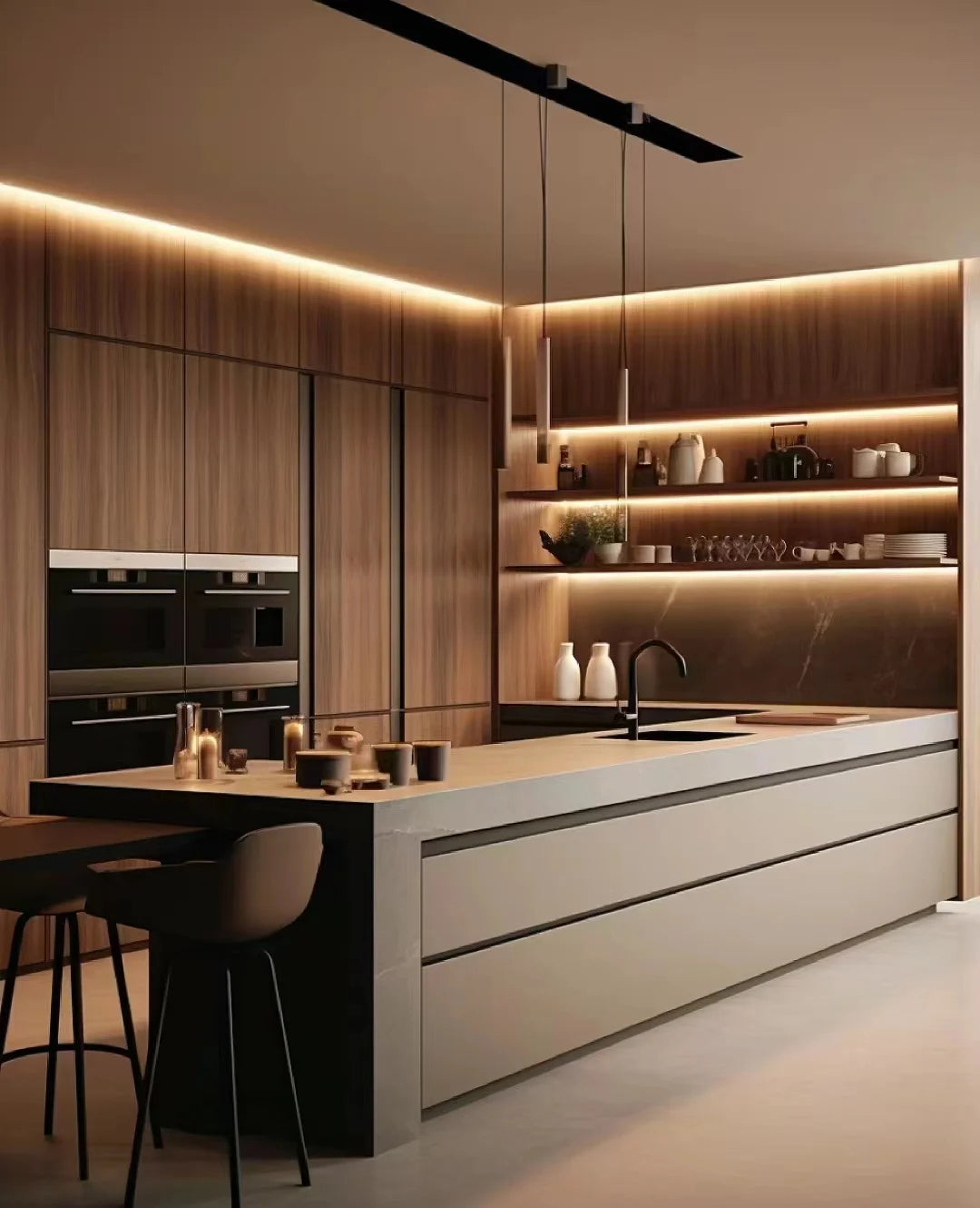 BALOM Modern Simple Design Kitchen Cabinets Strength Factory New Products Customized for Personalized Needs