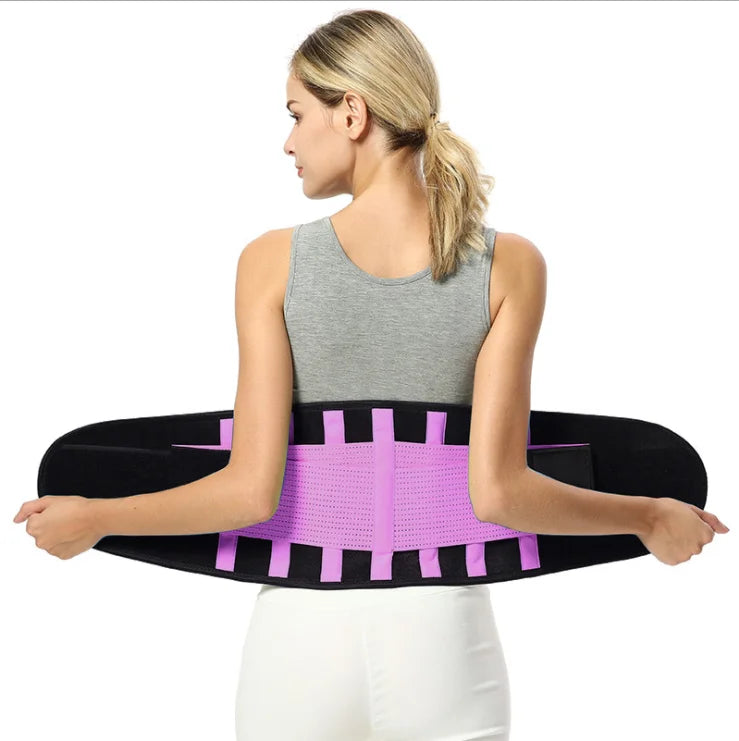 Custom Adjustable Tummy Safety Girdle Elastic Back Lumbar Support Brace Women Waist Trainer Waist Trimmer Belt