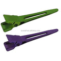 45mm Green Purple Hairdressing Clamps Hair Pin Metal Alligator Hair Clips