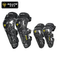 SULAITE 12K+24K Mixed Real Carbon Fiber Reflective Night Thick Racing Motard Supermoto Motocross Enduro Outdoor Sports Knee Pads