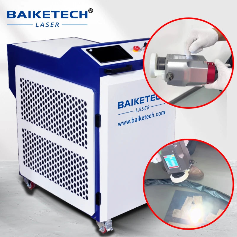 TH-FLC2000CX 2000W Raycus Handheld Continuous Fiber Laser Cleaning Machine Paint Rust Oil Coating Removal Cleaner
