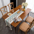 2022 Wholesale Boho Wedding Luxury Decoration Printed Cotton Woven Handmade Farmhouse Nordic Home Dining Table Runner Tassels
