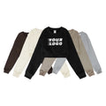 Autumn Couple Fashion Round Neck Hoodie Custom Heat Transfer Logo Woven Fabric Printed Technics for Winter Use