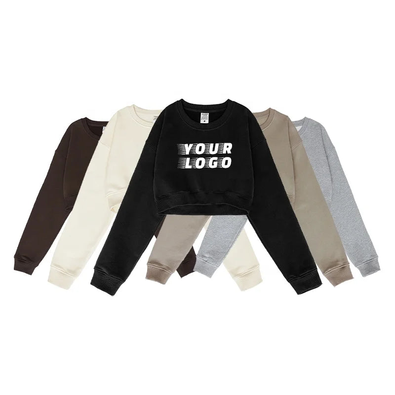 Autumn Couple Fashion Round Neck Hoodie Custom Heat Transfer Logo Woven Fabric Printed Technics for Winter Use