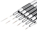 5/7/9/11/20/25mm Nail Art Liner Brushes 6 Size Painting Nail Art Brush Dotting Drawing Tool Long Lines Thin Details Manicure Pen