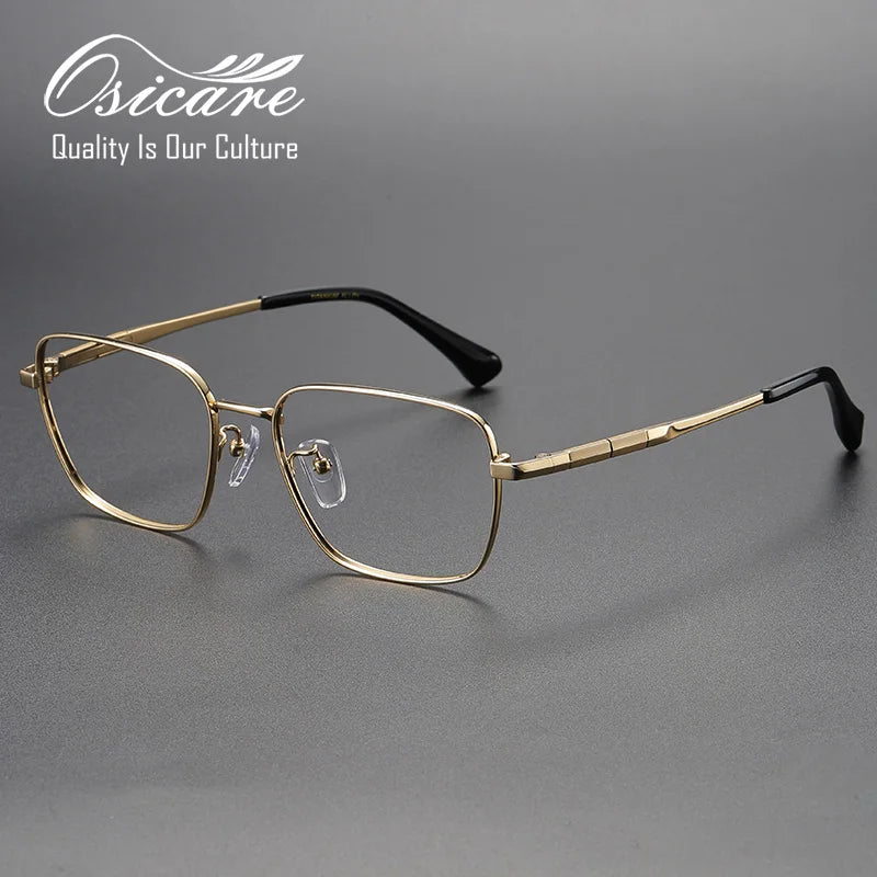 Osicare Design Brand Wholesale Lens Optics Romeo Eyewear Prescription Eye Glasses Lentes Kacamata IP Titanium Men Optical Frames